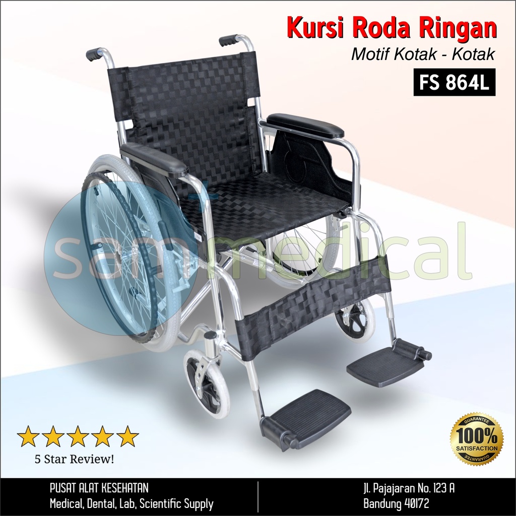 Kursi Roda Ringan Kotak - Kotak FS 864L 