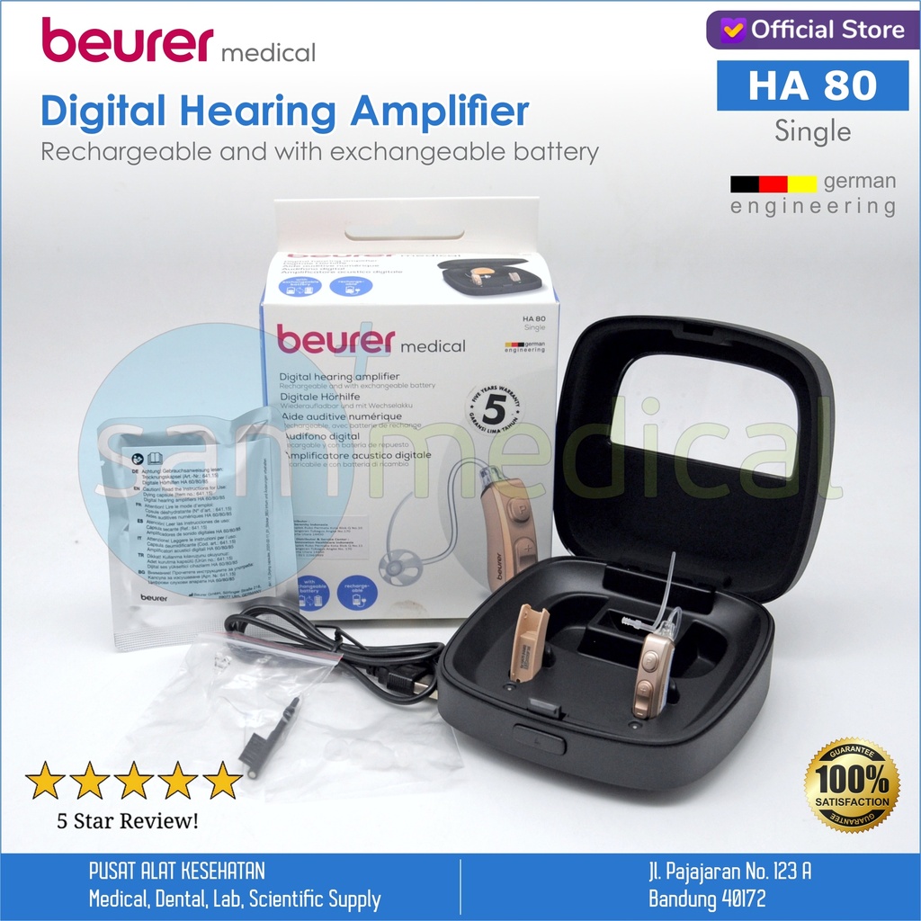 Beurer Digital Hearing Aid (SINGLE) USB Power - HA 80