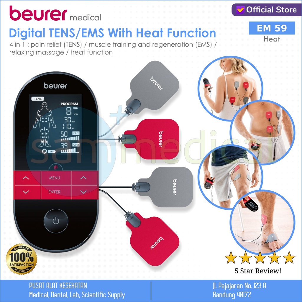 Beurer Digital TENS/EMS With Heat Function EM 59
