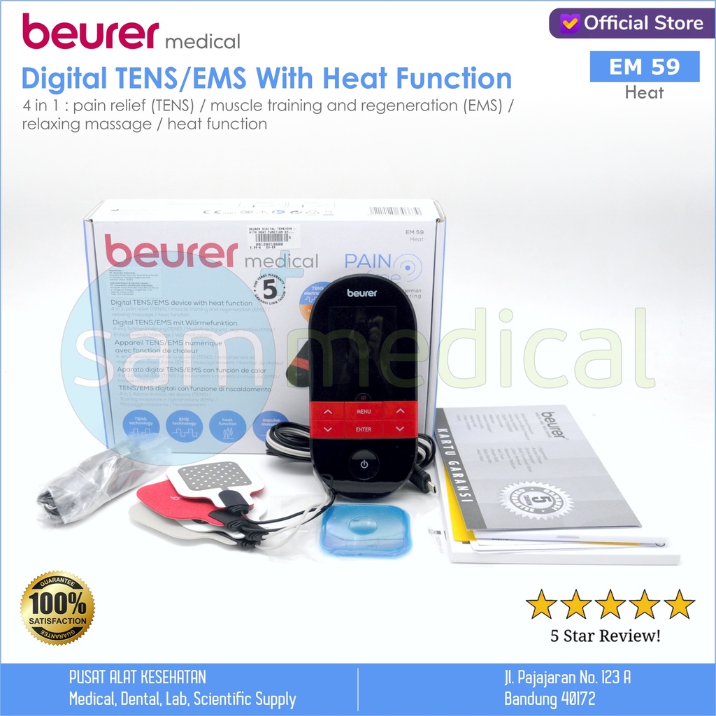 Beurer Digital TENS/EMS With Heat Function EM 59