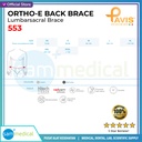 PAVIS Lumbarsacral Brace (Ortho-E Back) 553 - Size L (100-110cm) H=28cm