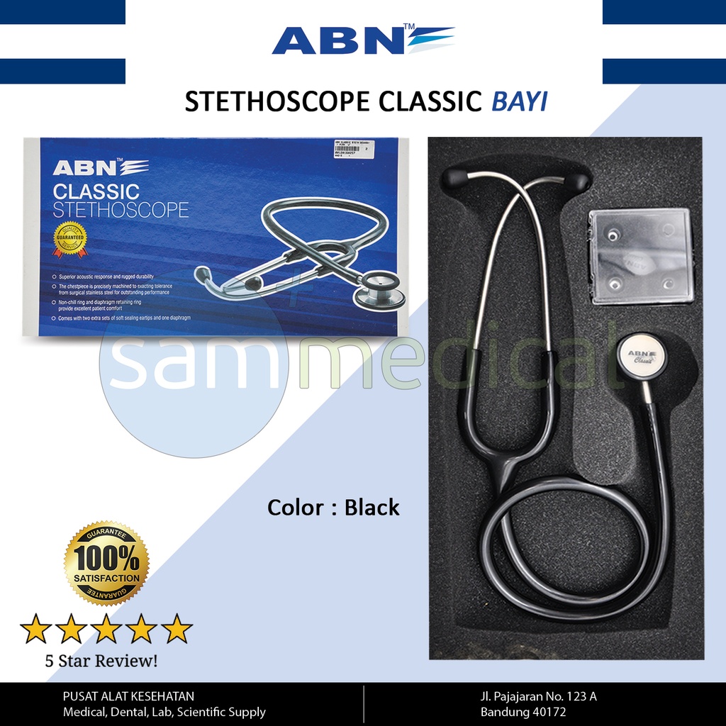 [00120150022] ABN Classic Steth Bayi - Black (E-cat)