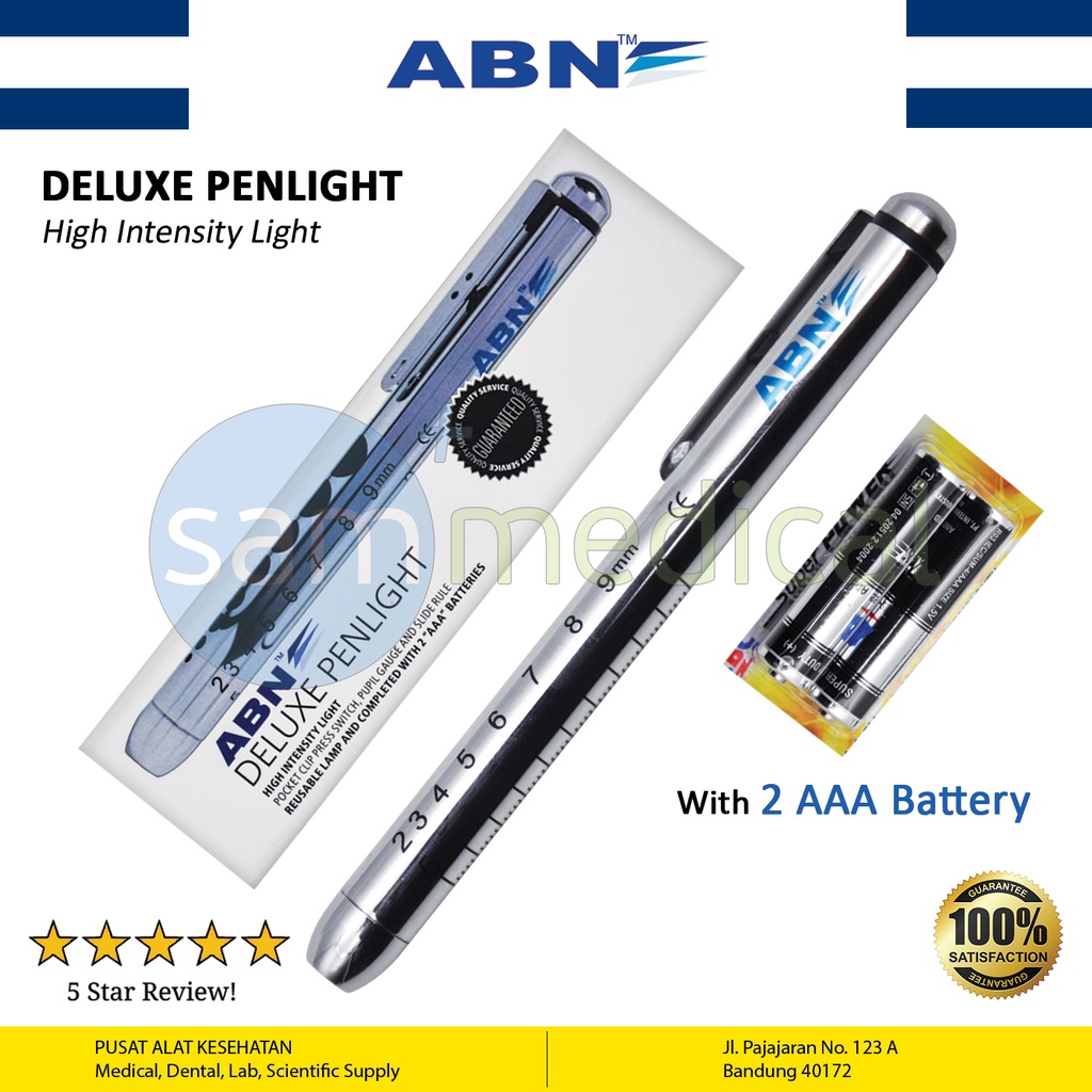 [00120150025] ABN Deluxe Penlight Chrome
