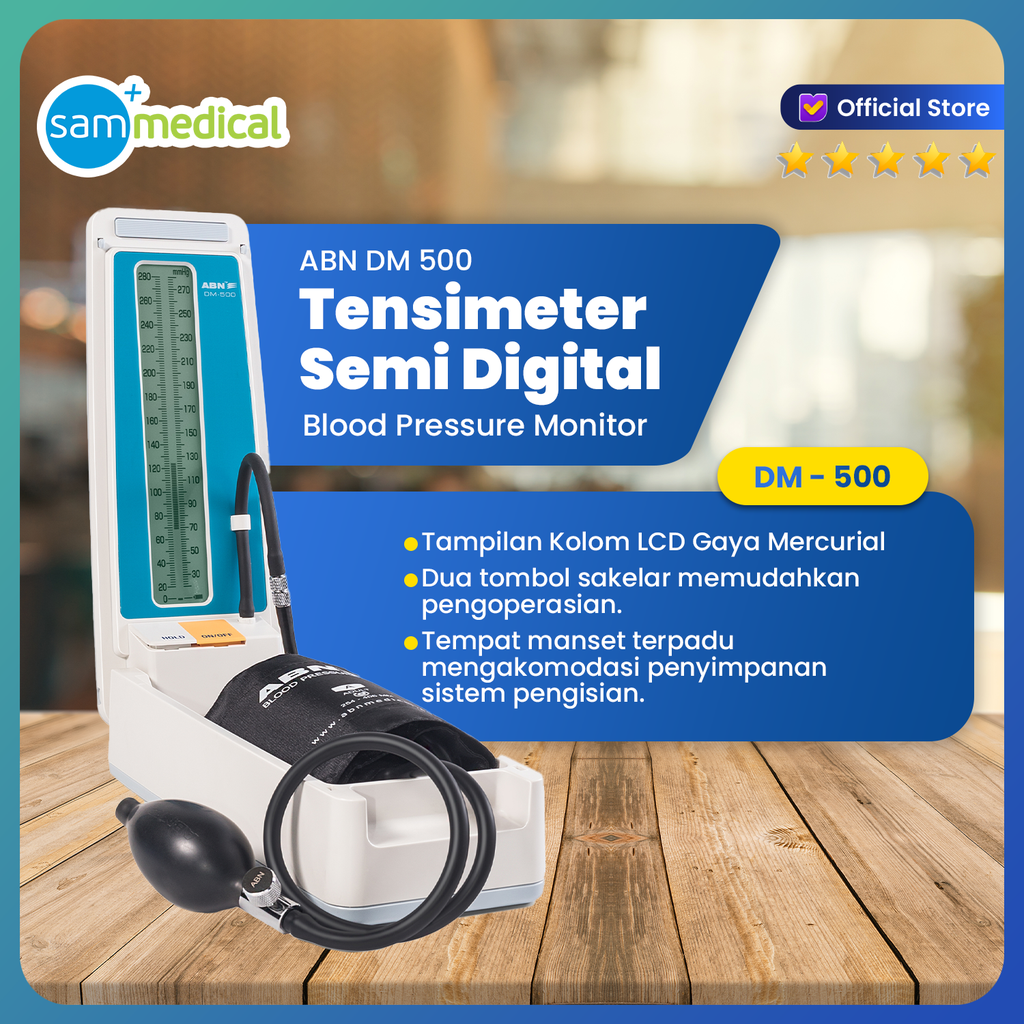 [00120150026] ABN Digital Spyghmomanometer Desk Model DM 500