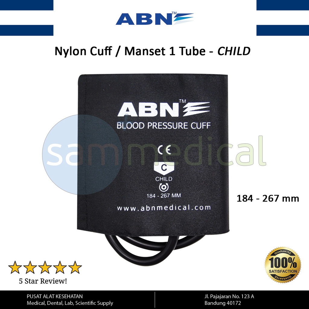 [00120150033] ABN Spare Part Nylon Cuff w/ 1 tube - Child