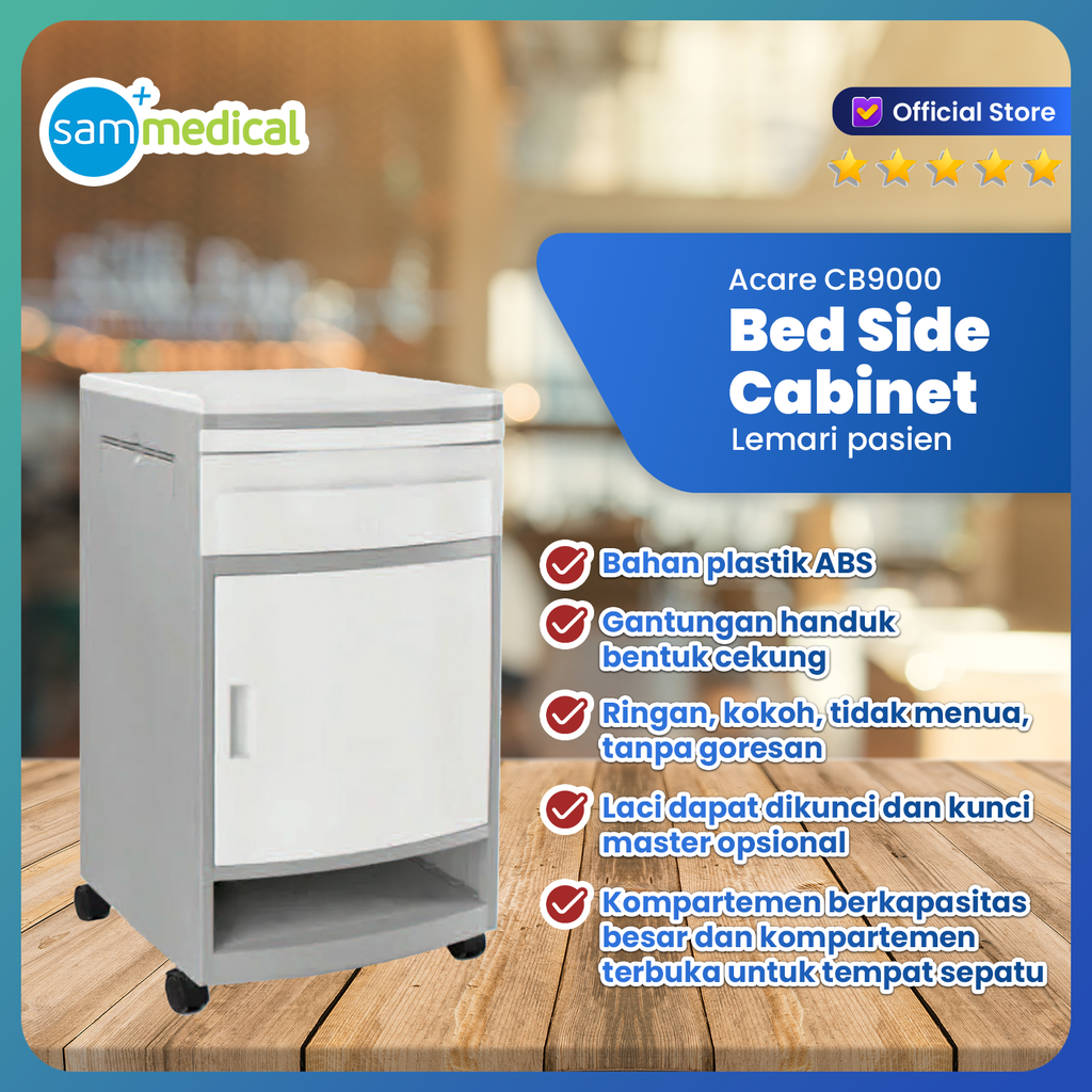[00120150048] Acare Nakast / Bed Side Cabinet ABS CB 9000