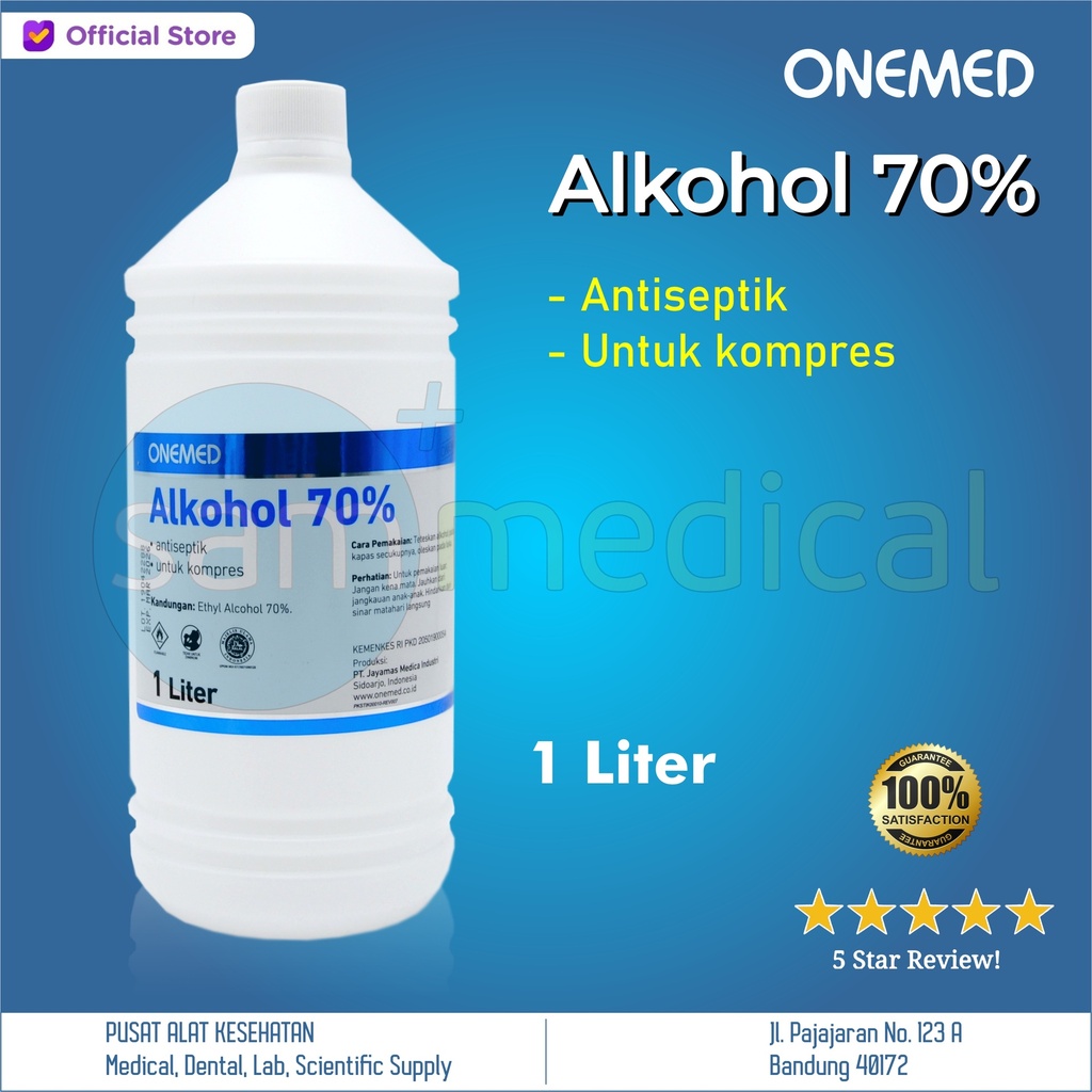 [00320150085] One Med Alkohol 70% - 1 liter