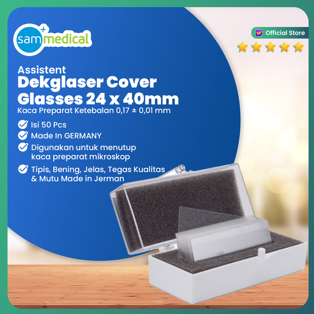Assistent Cover Glass Box 24x40 of 50pcs