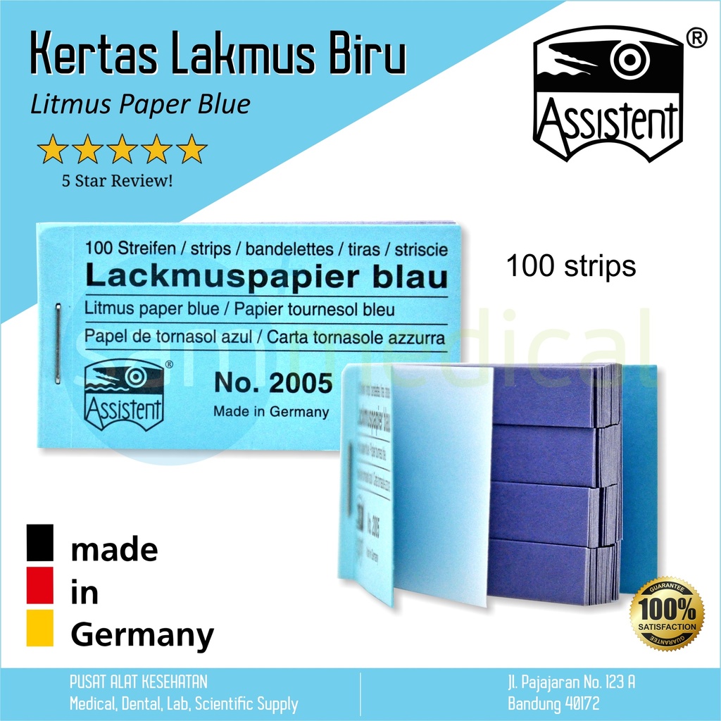 [00120150177] Assistent Lakmus Paper Buku Blue