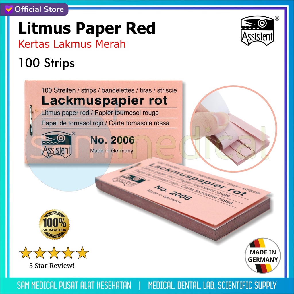 [00120150178] Assistent Lakmus Paper Buku Red