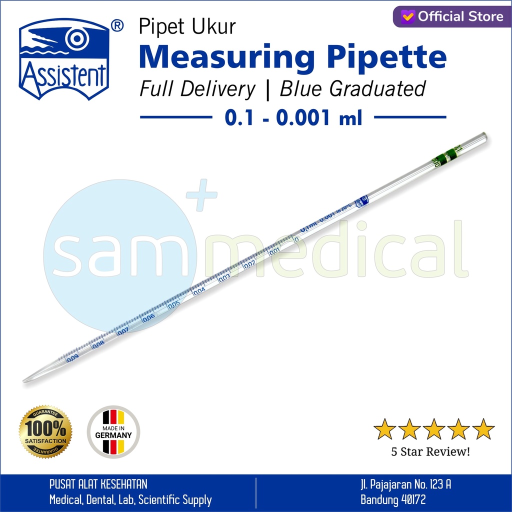 [00120150182] Assistent Pipet Ukur 0.1-0.001ml
