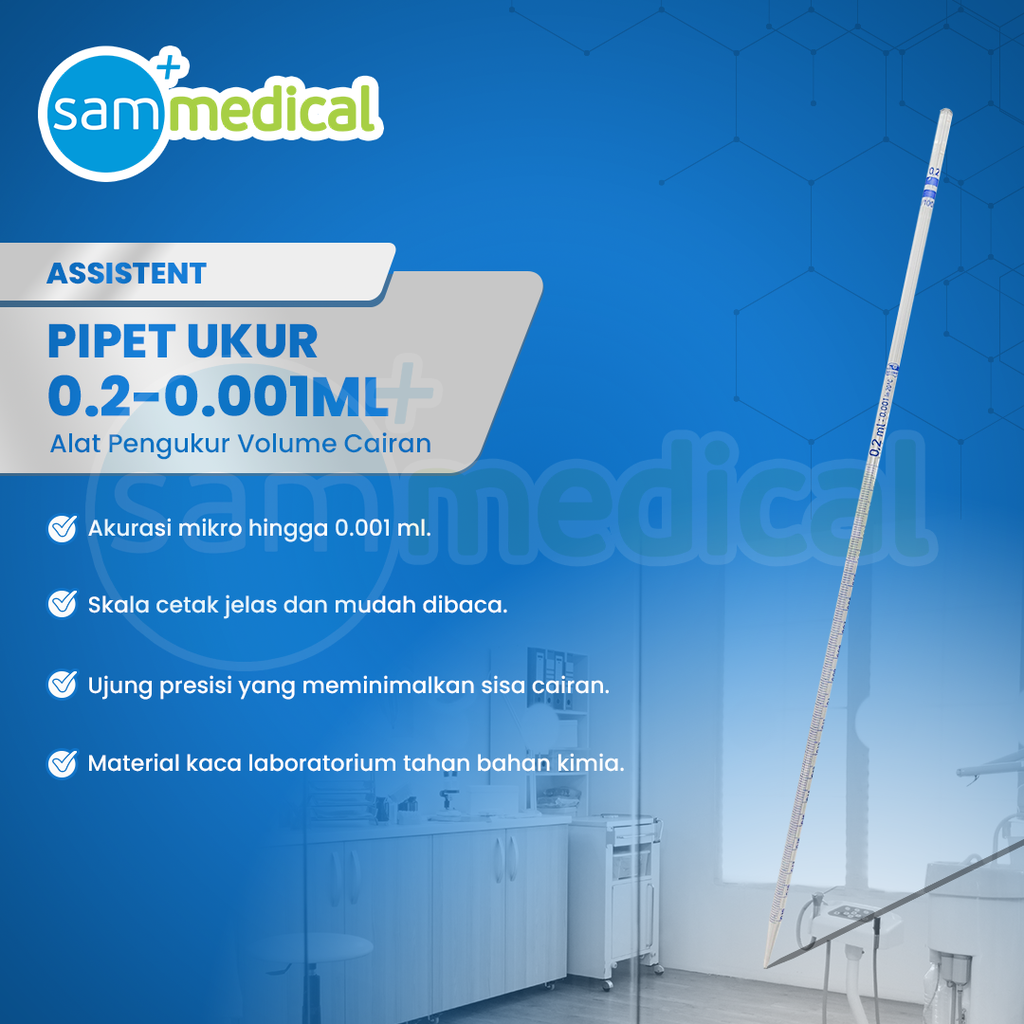 [00120150183] Assistent Pipet Ukur 0.2-0.001ml