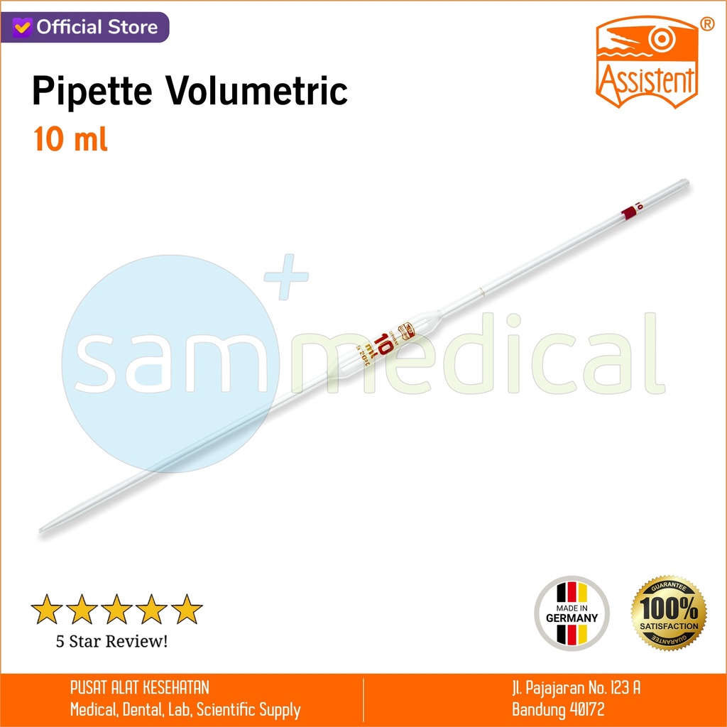 [00120150190] Assistent Pipette Volumetric 10ml