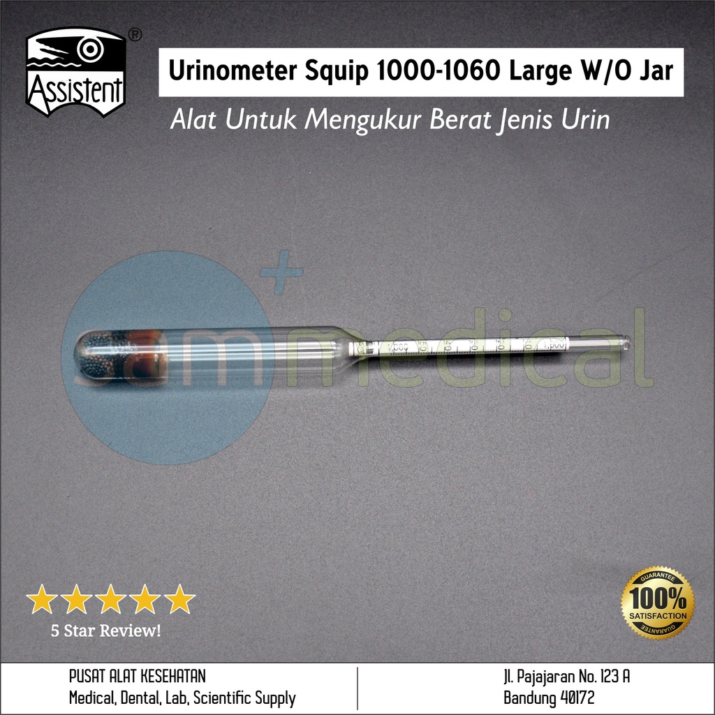 [00120150199] Assistent Urinometer Squip 1000-1060 Large W/O Jar