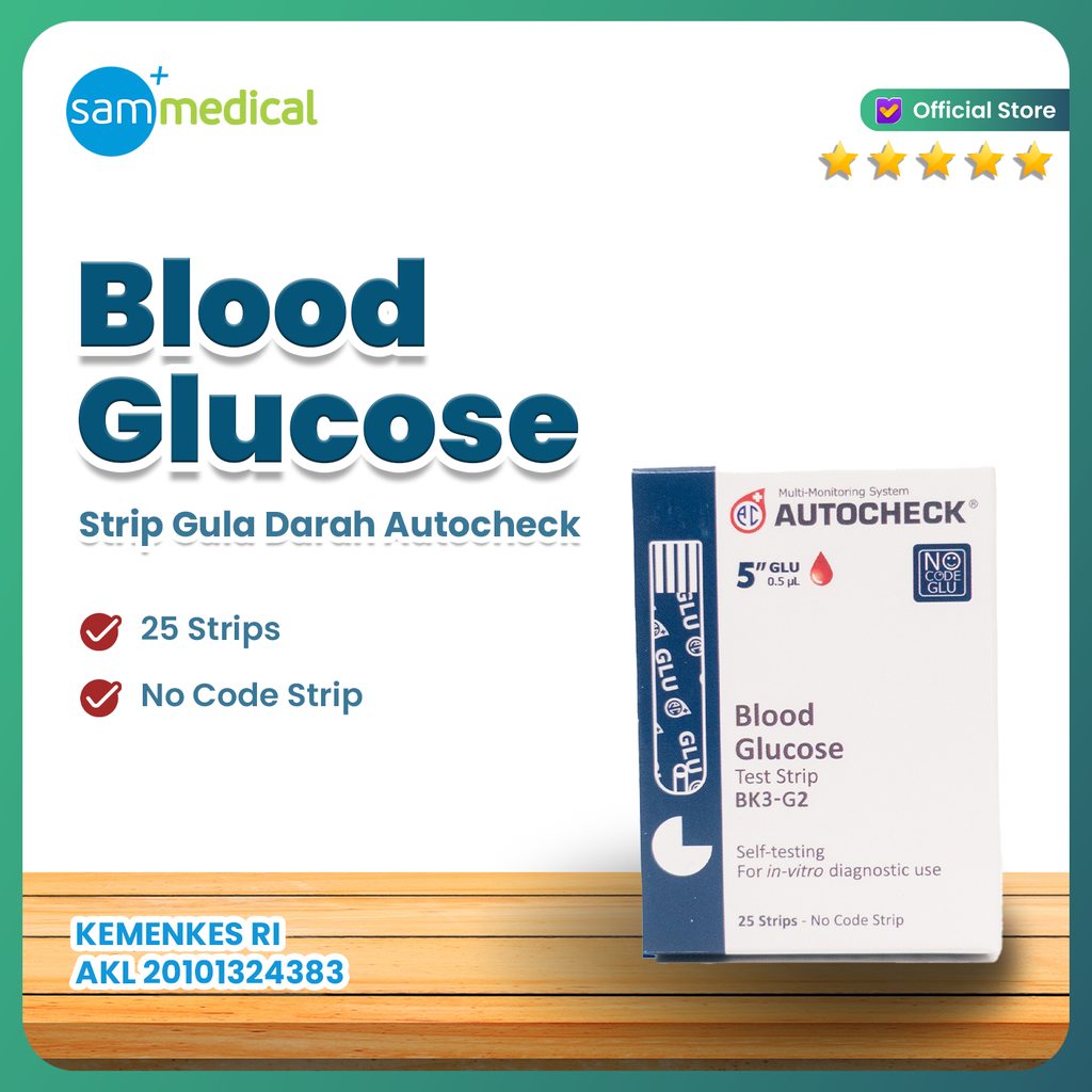 [00120150205] Autocheck Strip Glucose @25
