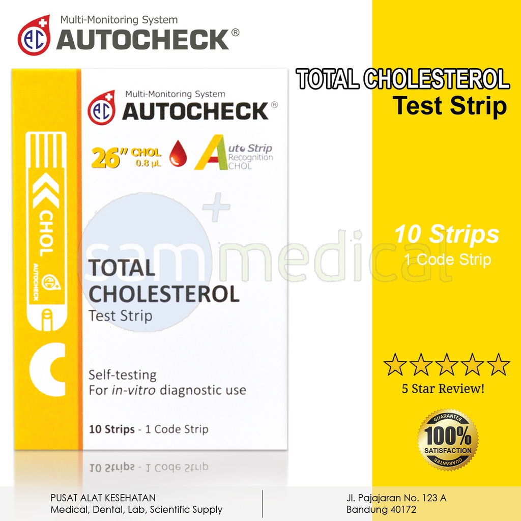 [00120150206] Autocheck Strip Total Cholesterol @10