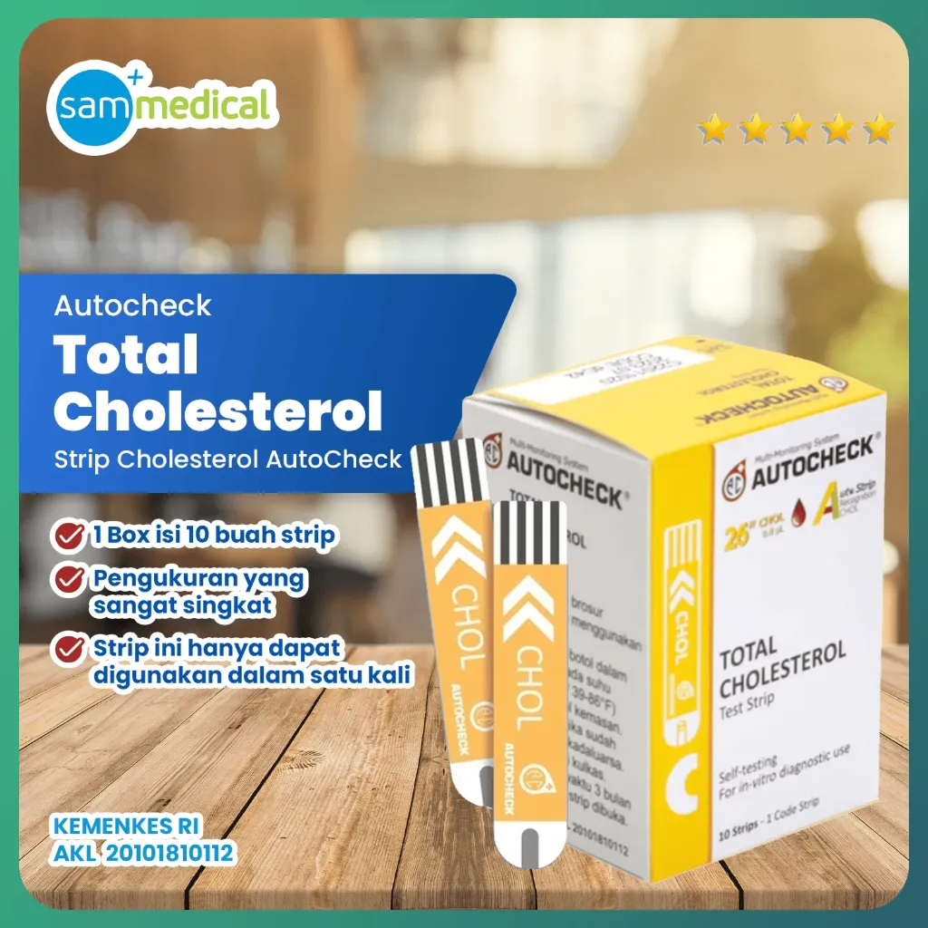 [00120150206] Autocheck Strip Total Cholesterol @10