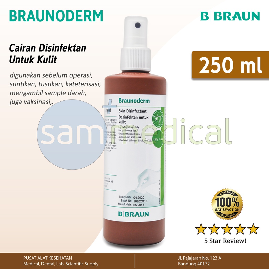B Braun Braunoderm spray - antiseptic spray 250ml