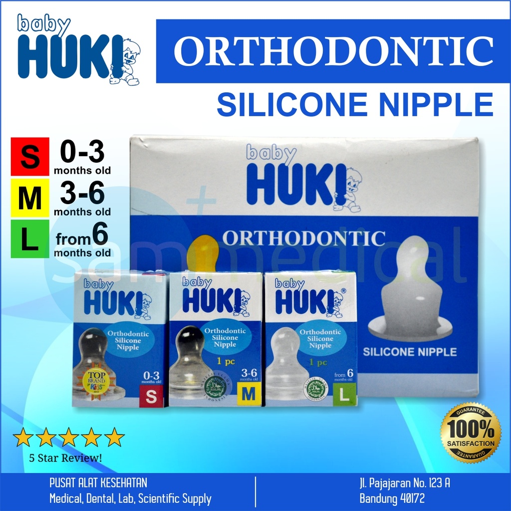 [00120150248] Baby Huki Dot Silicone size L