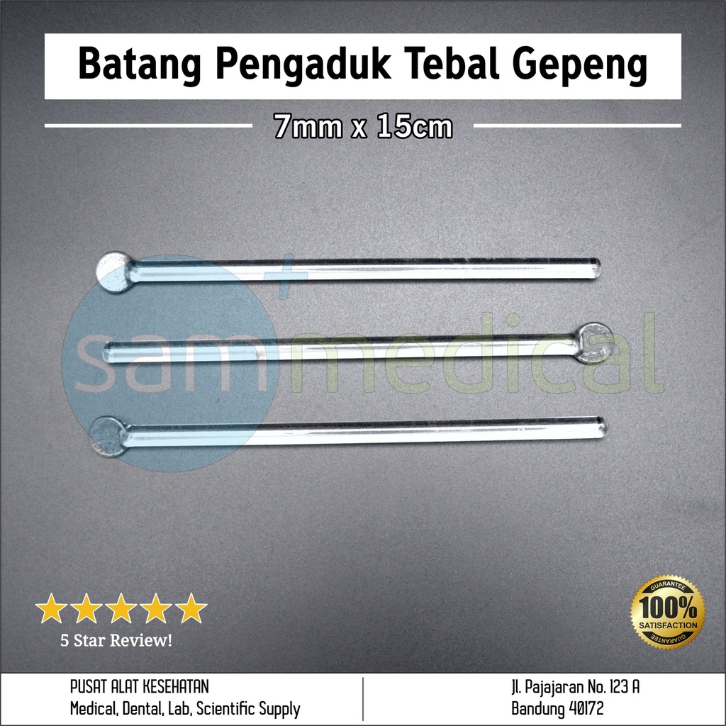 Batang Pengaduk Tebal Gepeng 7mmx15cm