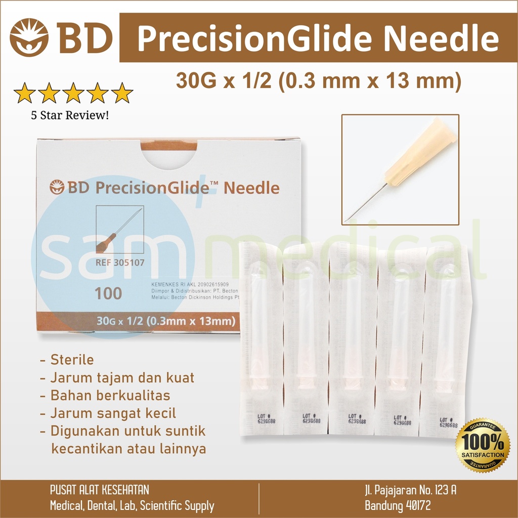 [00120150274] BD Needle 30G x 1/2 (0.3mmx13mm)