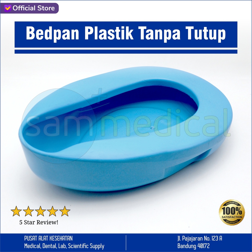 Bedpan Plastik Tanpa Tutup