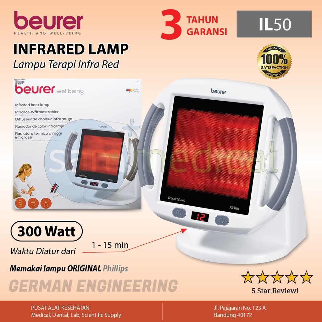 [00120150315] Beurer Lampu Infra Red - Radiator IL 50