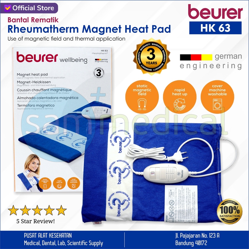 DISCONTINUE Beurer Magnetic Heating Pad / Bantal electric HK 63 