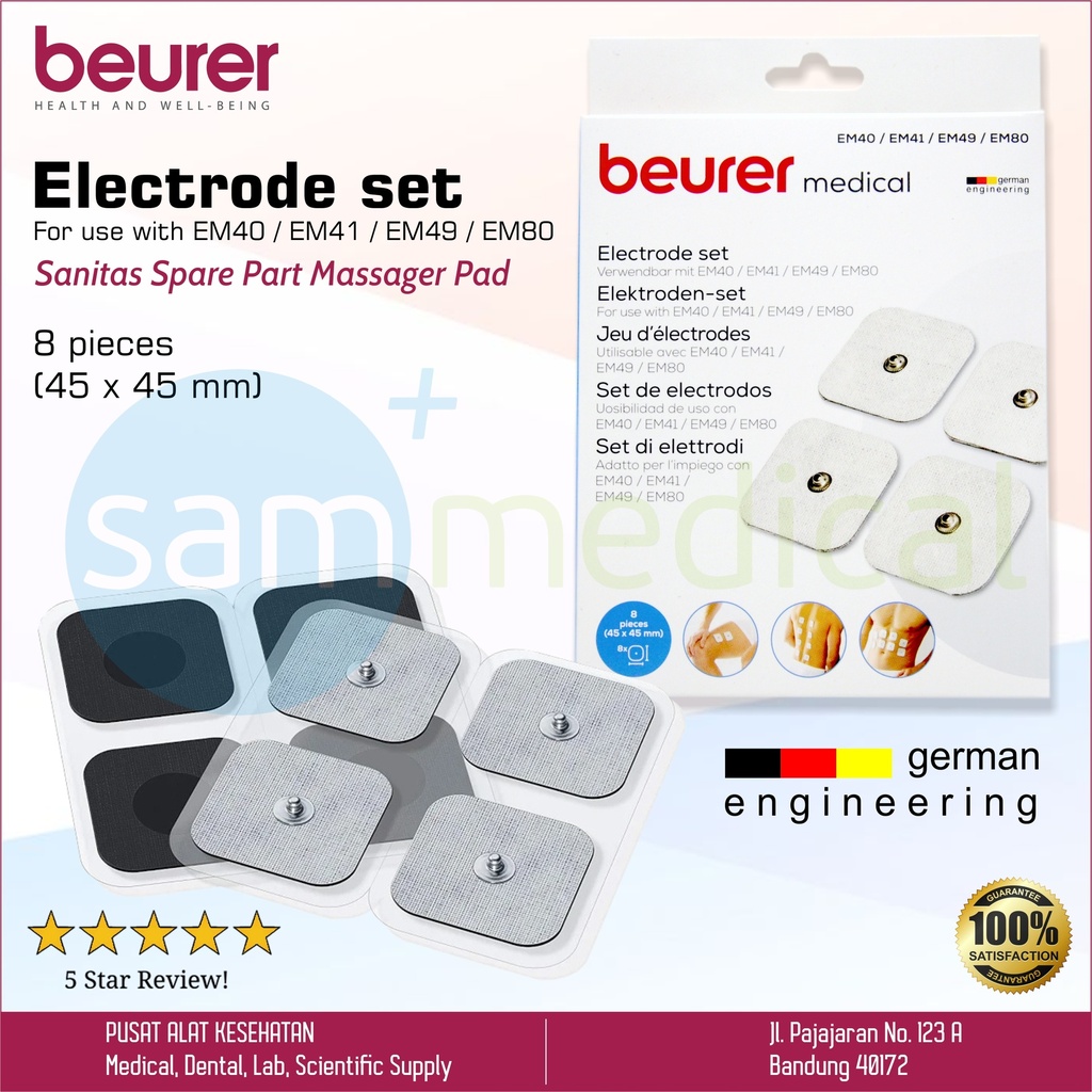 Beurer Sanitas Spare Part Massager Pad for Em-80/49 @ 4psg