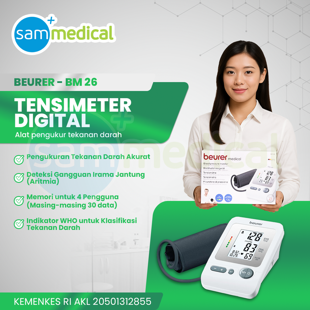 [00120150327] Beurer Tensimeter Digital - Lengan BM 26