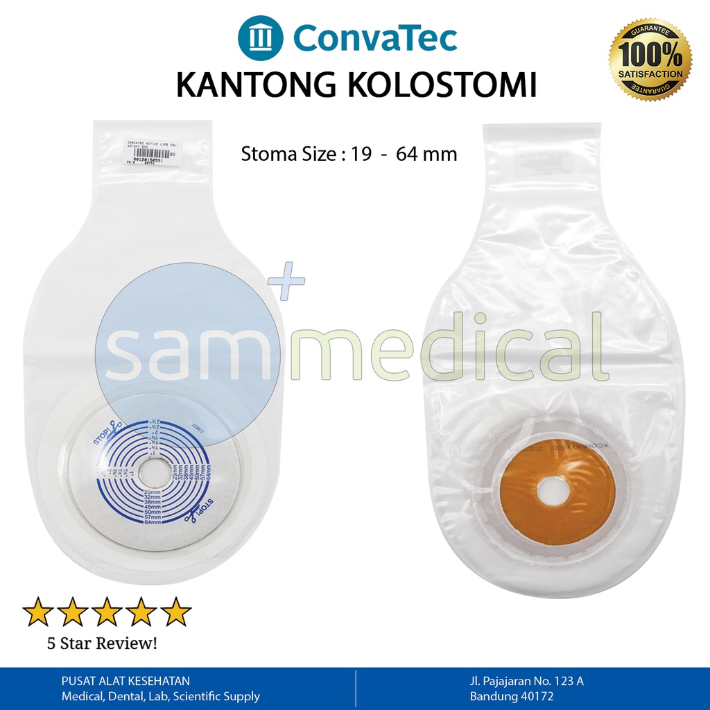 [00120150551] Convatec Active Life Colostomy Bag d25-64mm
