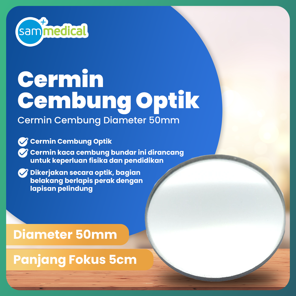 [00320150566] Cermin Cembung Diameter 50MM, FL 5CM