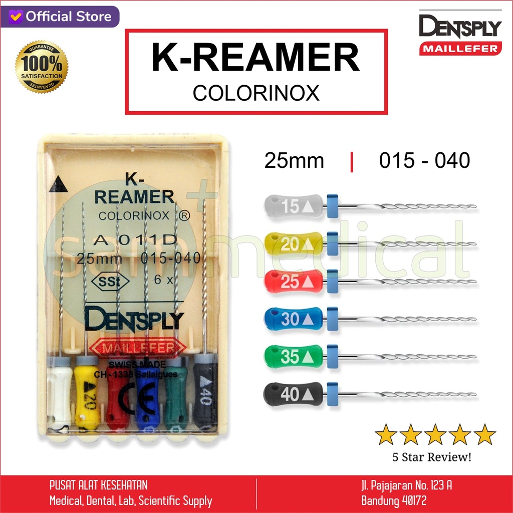 [00720150604] Dentsply K-Reamer Colorinox Maillefer - 25 mm