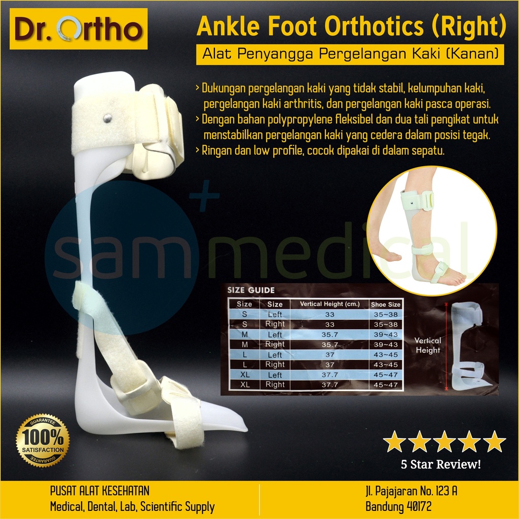 [00120150629] Dr Ortho Ankle Foot Orthotis Size L Right