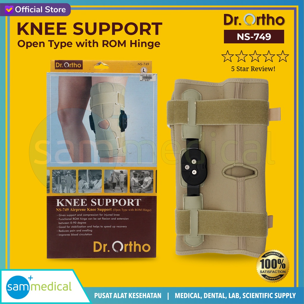 Dr Ortho Knee Support Airprene w/ ROM Hinge Size L