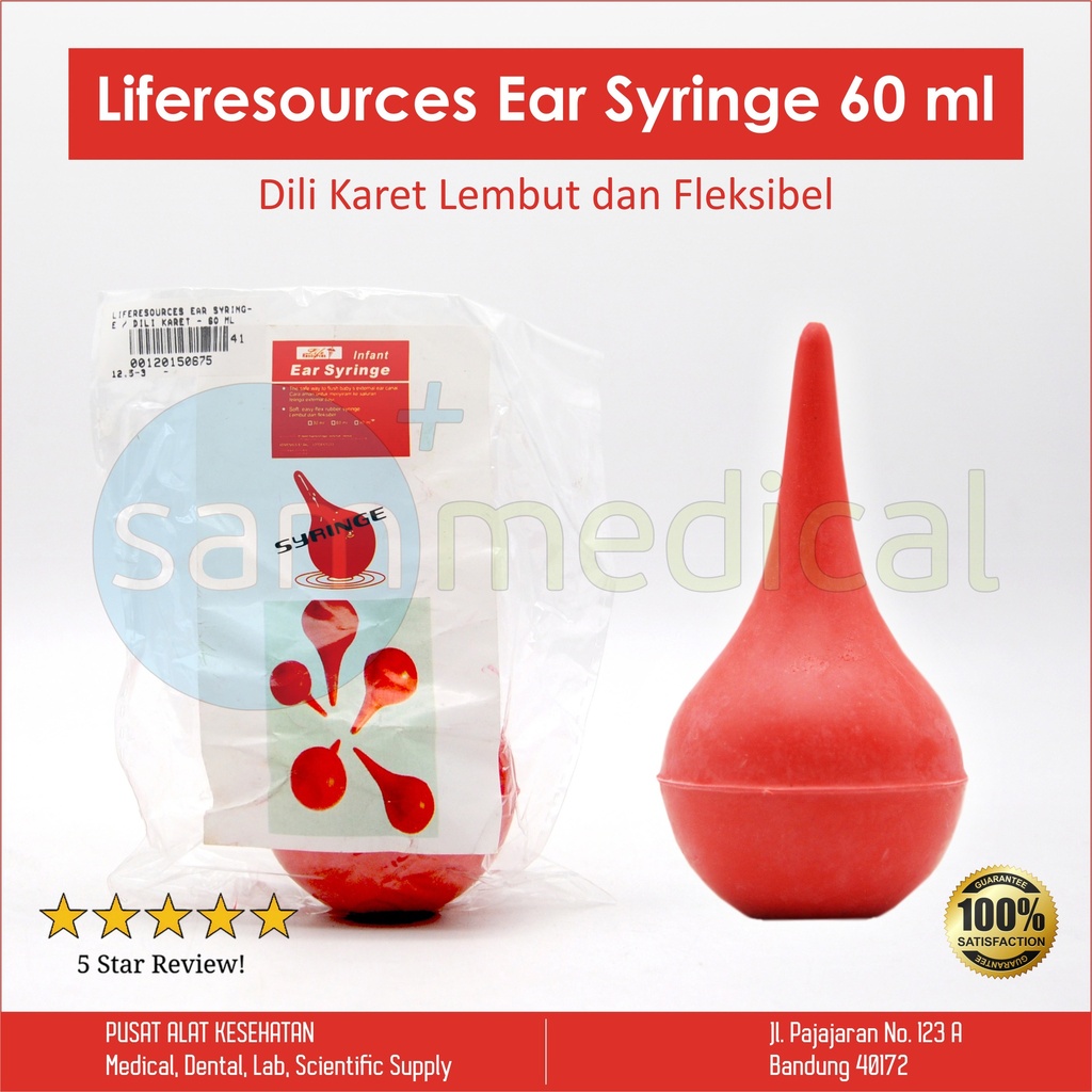 [00120150675] Liferesources Ear Syringe / Dili Karet - 60 ml