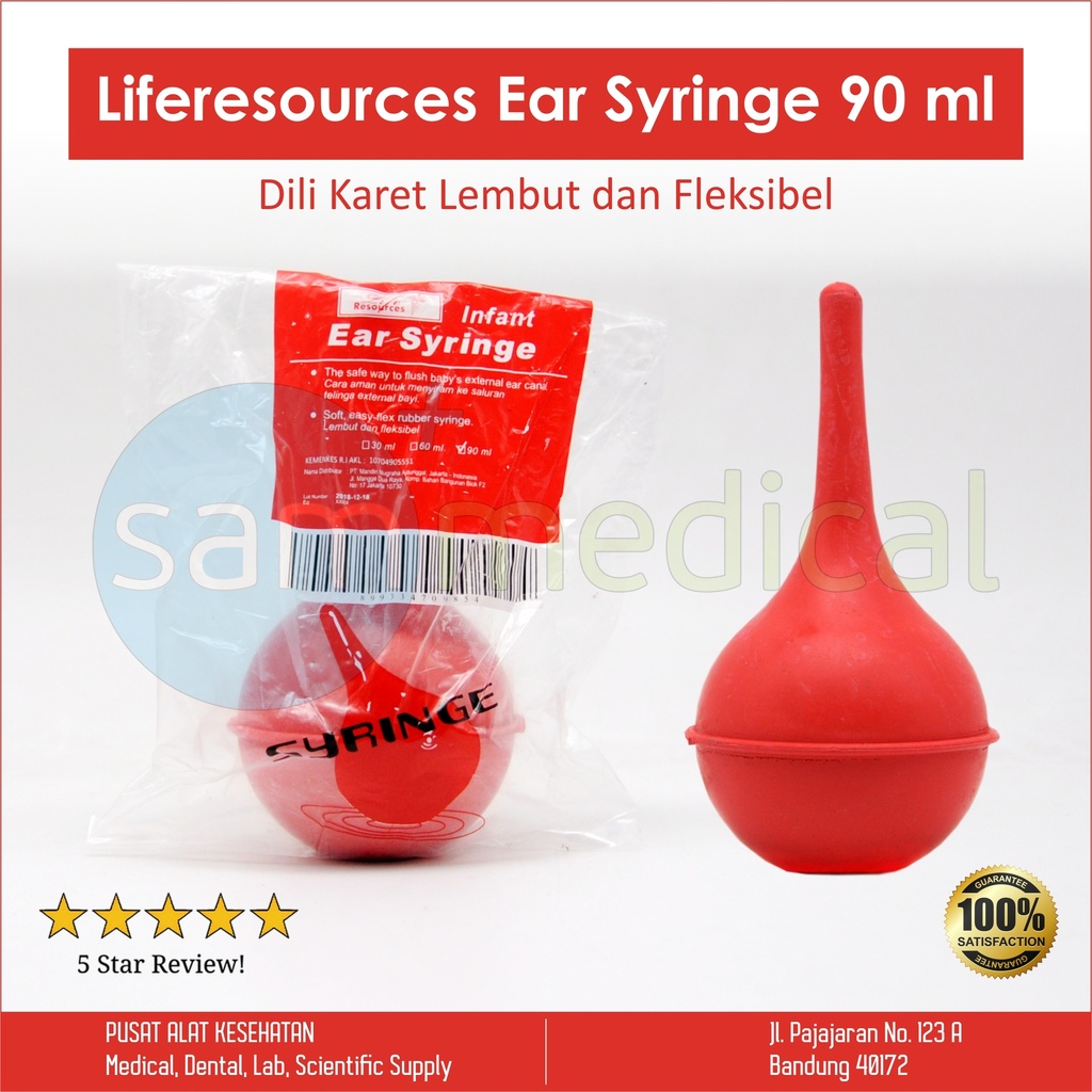 Liferesources Ear Syringe / Dili Karet - 90 ml