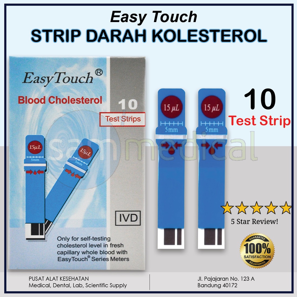 [00120150678] Easy Touch Cholesterol Strip @10strip