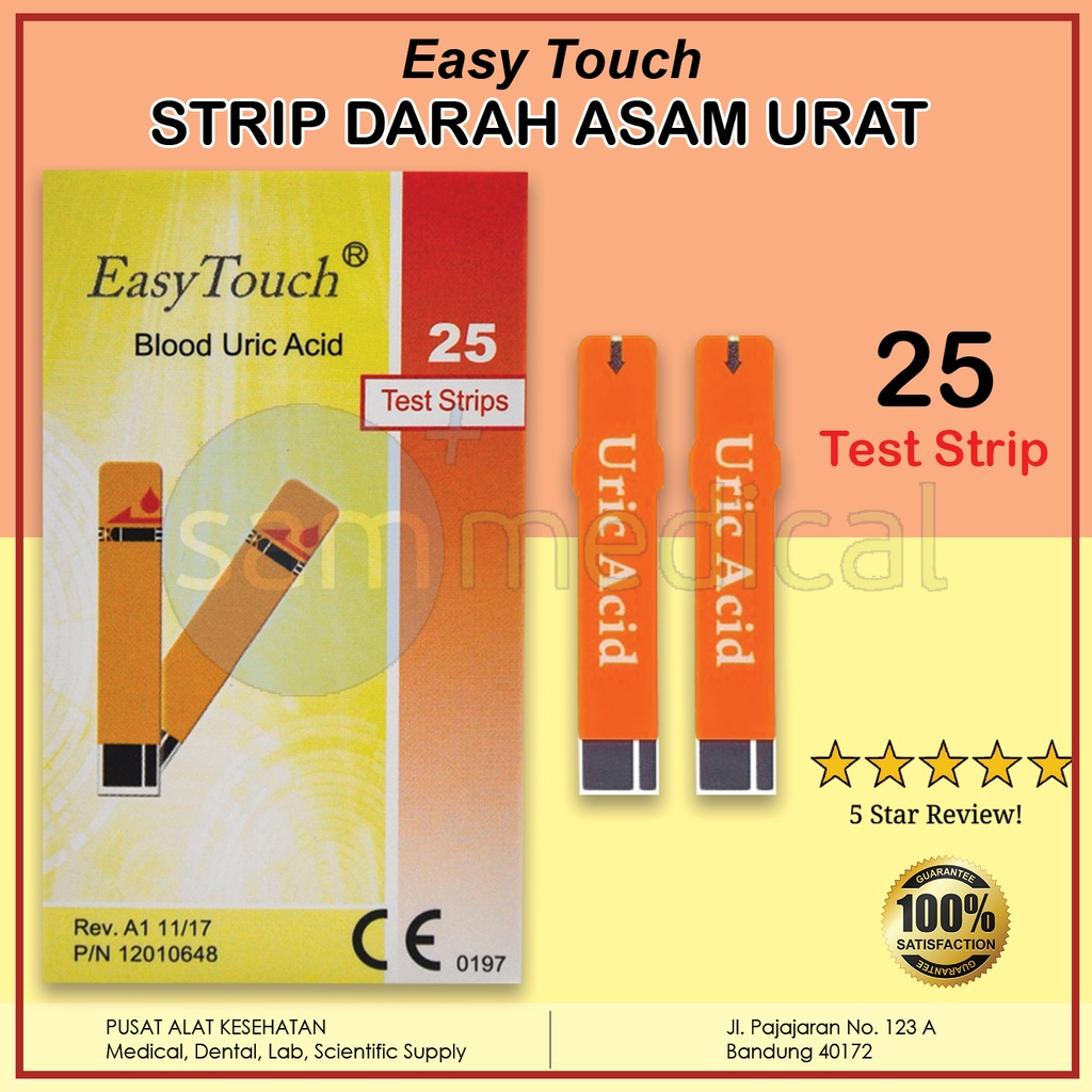 [00120150680] Easy Touch Uric Acid Strip @25strip