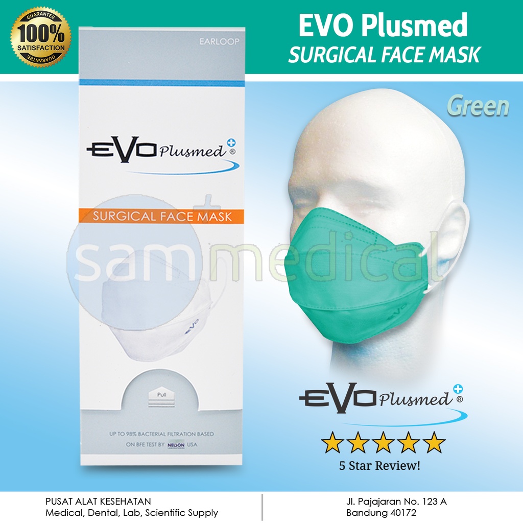 [00120150763] Evo Plusmed Ear Loop Green @25pcs