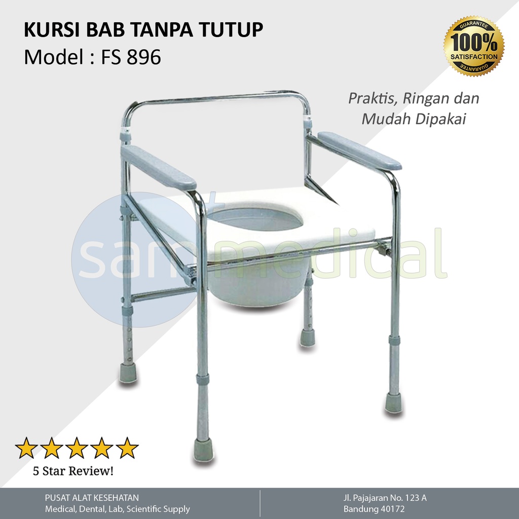 [00120150931] GEA Commode Chair / Bangku Bab (Tanpa Tutup) FS 896
