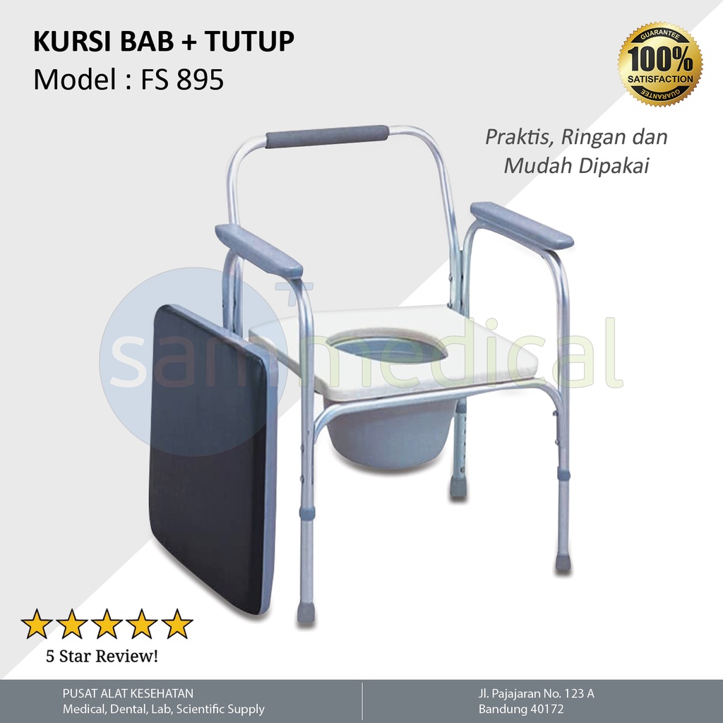 GEA  Commode Chair / Bangku Bab + Tutup FS 895L