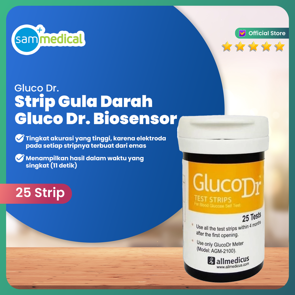 [00120150980] Gluco Dr. Strip Bio Sensor @25strip