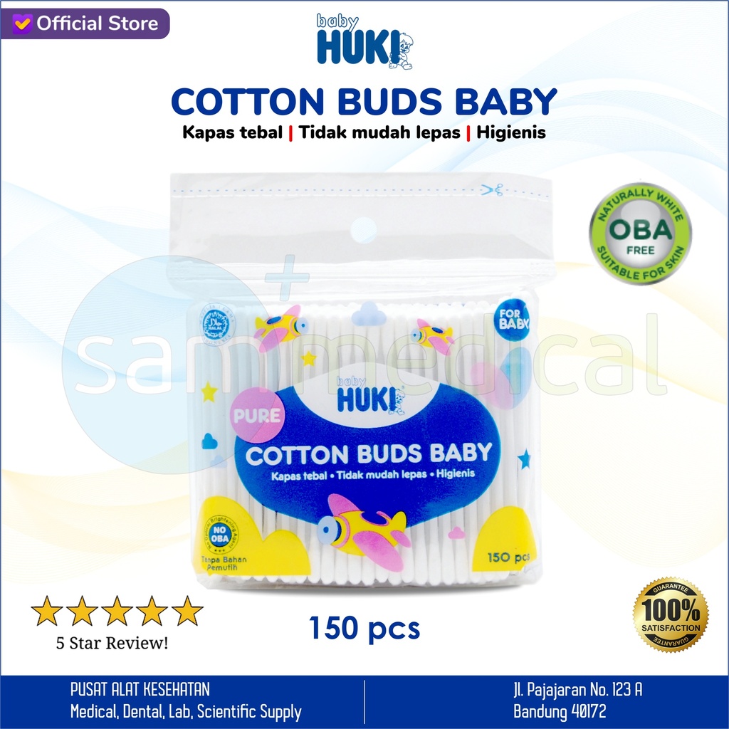 Baby Huki Cotton Bud Zak Extra Fine (Baby)(C10082)@150s