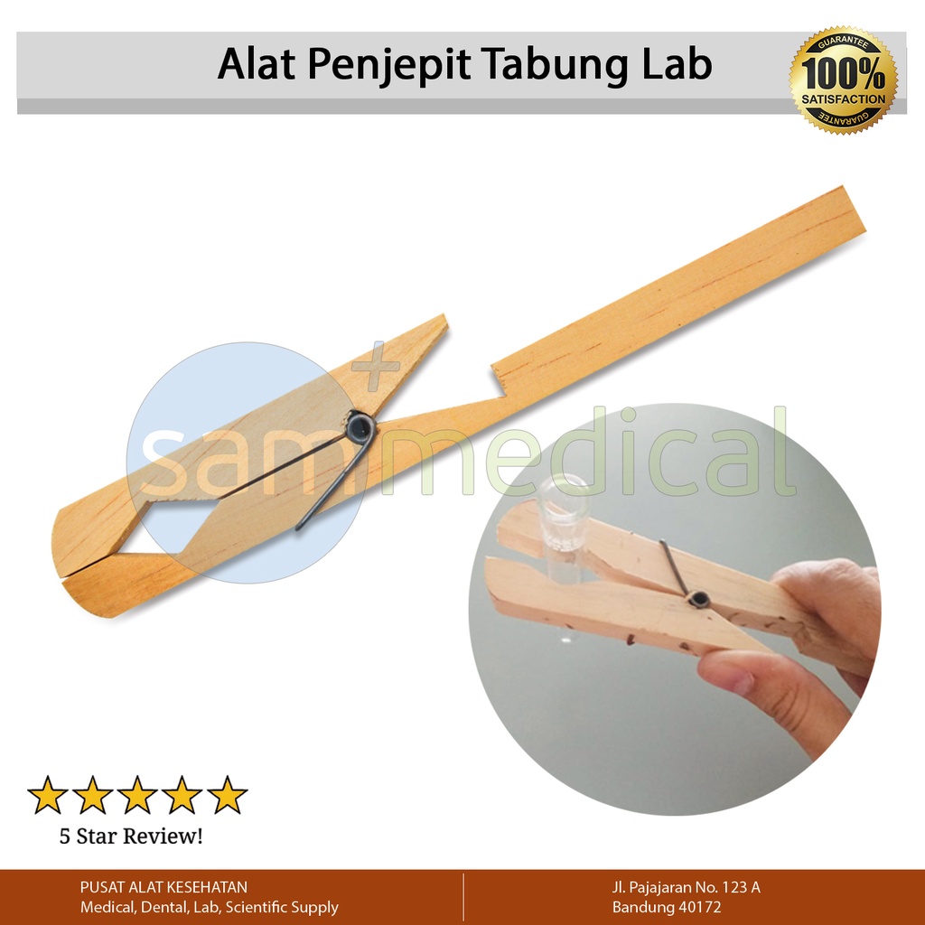 [00320151169] Jepit Tabung Reaksi - kayu