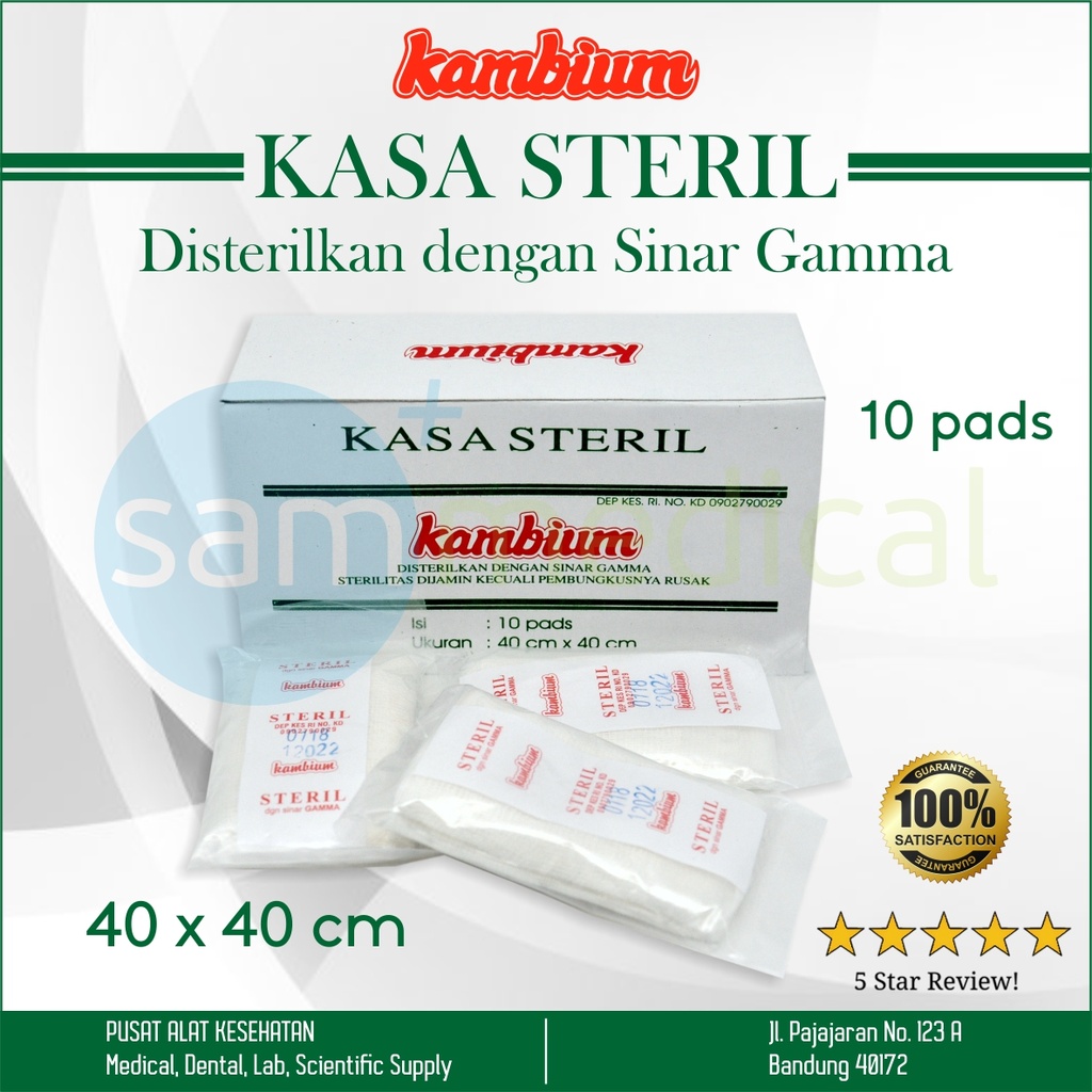 Kambium Kasa Steril - 40 x 40 cm