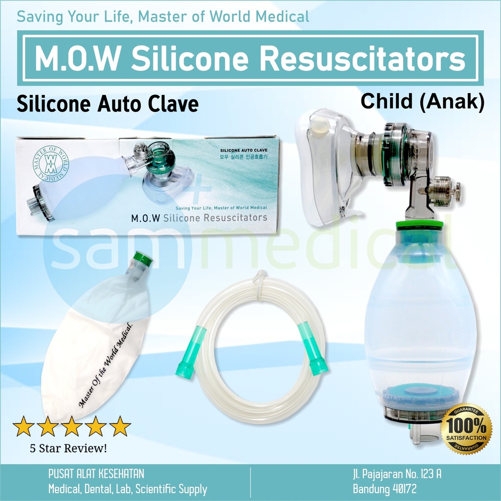 MOW Silicone Resusitator - Anak (autoclavable)