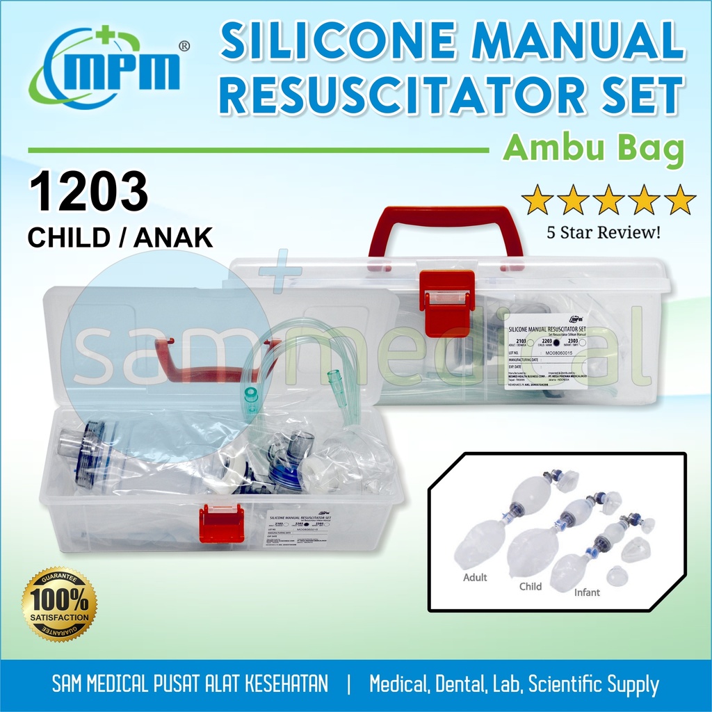 MPM Silicone Resusitator - Anak (Autoclavable) BE-1203