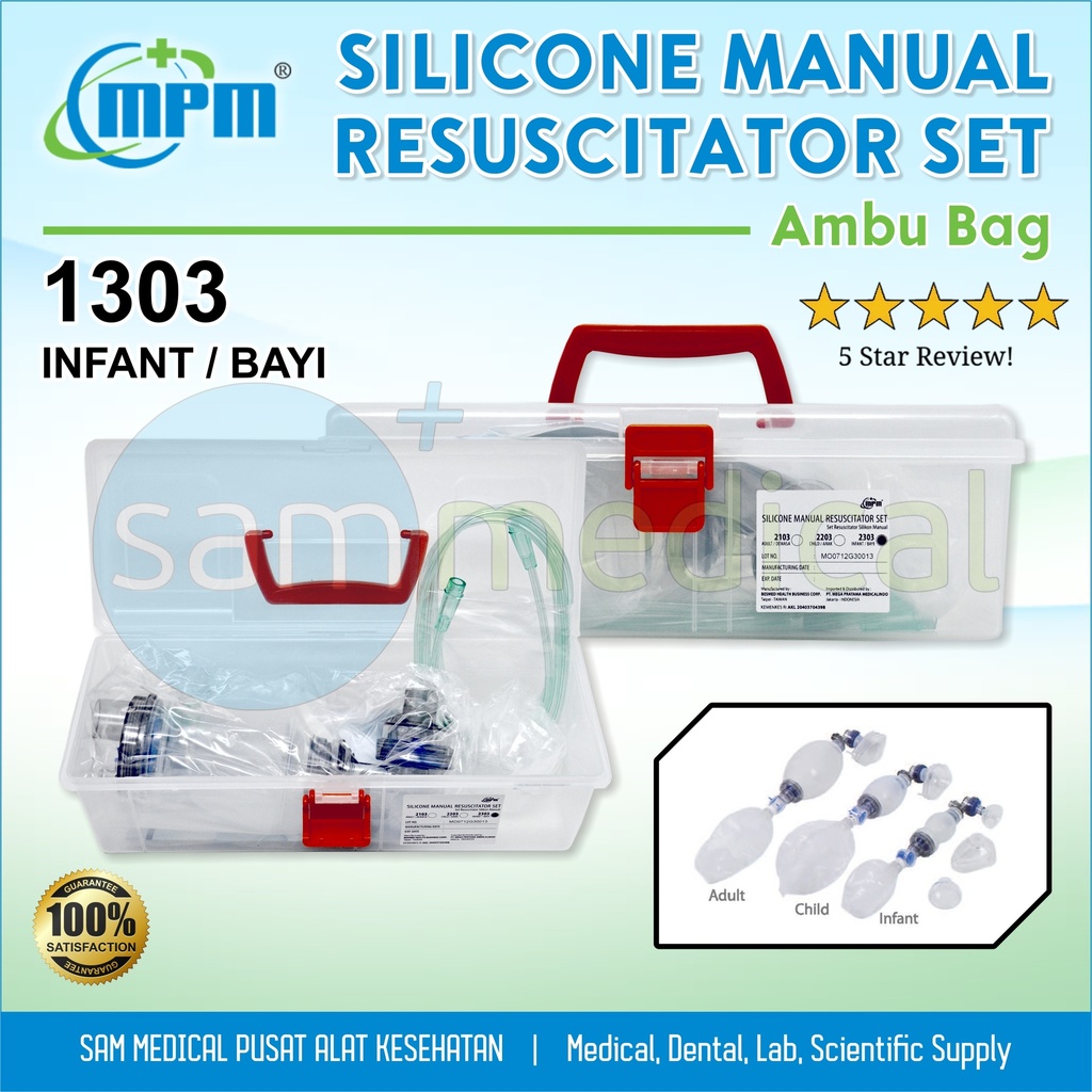 MPM Silicone Resusitator - Infant (Autoclavable) BE-1303