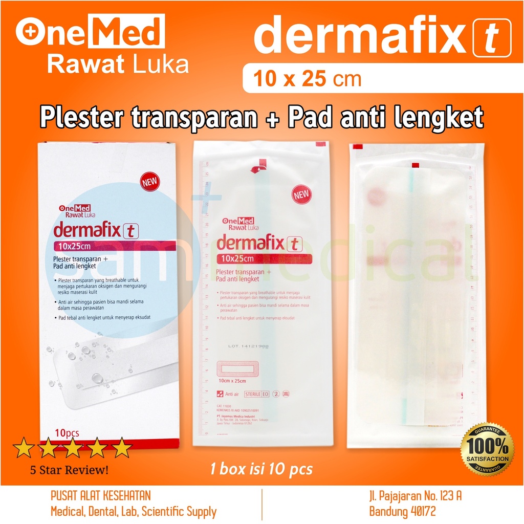 One Med Dermafix t - 10x25cm @pcs